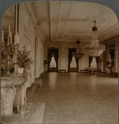 Östra rummet där mottagningar hålls, Vita huset, Washington D.C., c1900