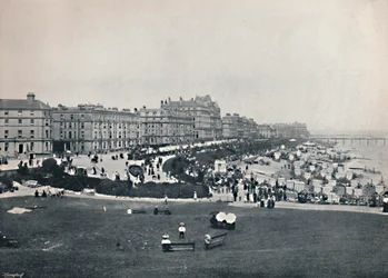 Eastbourne - Allmän utsikt från Wish Tower, 1895