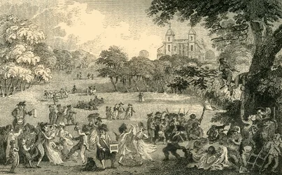 Annandag påsk i Greenwich Park, c1878.