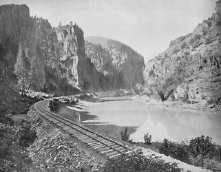 Echo Cliffs, Canyon of the Grand River, Colorado, c1897.