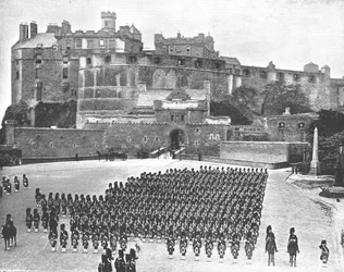 Edinburgh Castle, Edinburgh, Skottland, 1894.