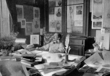 Edmond Rostand, fransk poet och dramatiker, 1908