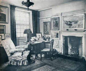 Edward Marshs vardagsrum, c1934