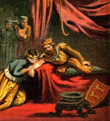 Edward av Woodstock, Prince of Wales, med sin fru Joan, Princess of Wales, c1850