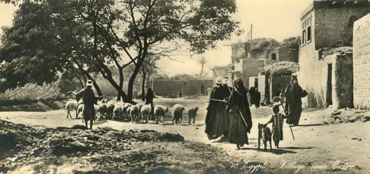 Egypten - By nära Kairo, c1918-c1939.