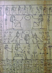 Egyptisk skildring av en begravning och inträde i underjorden, Papyrus of Ani