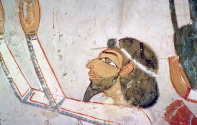 Egyptisk väggmålning av ett semitiskt sändebud