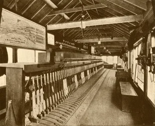 Elektromekanisk signalkabin vid Victoria, Southern Railway, 1930.