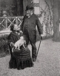 Emile Augier, fransk dramatiker, 1885