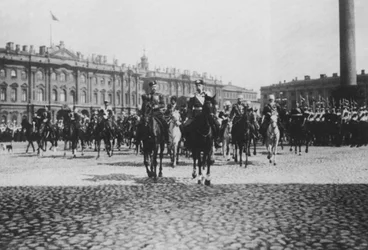 Kejsar Franz Josef I av Österrike på statsbesök i St Petersburg, Ryssland, 1897
