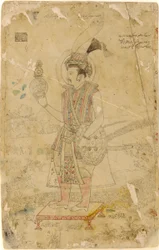 Kejsar Jahangir håller en klot, tidigt 1700-tal.