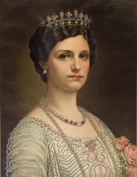 Kejsarinnan Zita av Österrike 1892-1989, drottning av Ungern, ca. 1917.