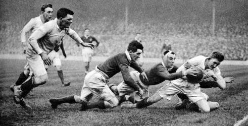 England gjorde ett försök mot Skottland, Twickenham, London, 1926-1927