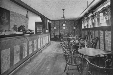 Engelsk bar i källaren, Hotel Royal Bermudiana, Hamilton, Bermuda, 1924