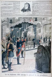 Begravning av Isabella II av Spanien, klostret El Escorial, 1904