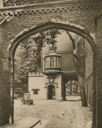 Entré Courtyard and Gateway of the Charterhouse, c1935.