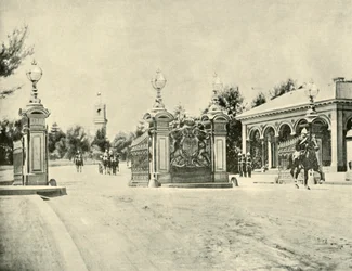 Ingången till Government House, Melbourne, 1901.
