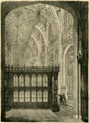Ingången till kung Henrik VII:s kapell, 1881.