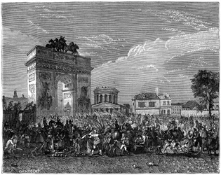 Nationalgardets intåg i Paris efter det preussiska fälttåget, 1807 1882-1884
