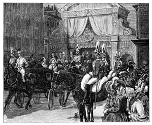 Prinsessan Alexandras intåg i London, sent 1800-tal