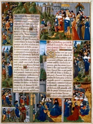 Avsnitt från Thibaut de Champagnes uppror, 1400-talet
