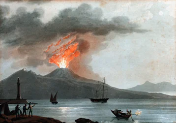 Vesuvius utbrott, Italien, c1815