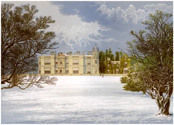 Eshton Hall, Yorkshire, hem för Baronet Wilson, c1880
