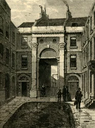 Essex Water Gate, Essex Street, Strand, 1881.