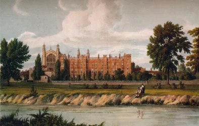 Eton College från floden, 1911, 1914.