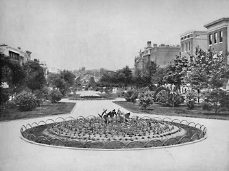 Eutaw Place ser norrut, Baltimore, Md., c1897.