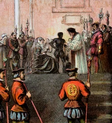 Avrättning av Mary, Queen Of Scots, 1587, c1850