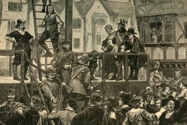Avrättning av Tomkins och Challoner, 1897.