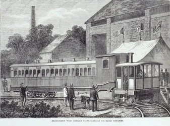 Experiment med Fairlies ångvagn för korta sträckor, augusti 1869