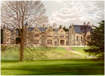 Exton House, Rutland, hem för Earl of Gainsborough, c1880