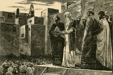 Ezra läser lagen för judarna, 1890.