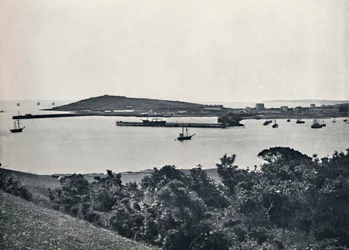 Falmouth - General View, från Pendennis, 1895