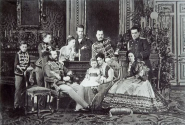 Familjeporträtt av tsar Alexander II av Ryssland, 1860-talet