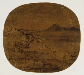 Fläkt monterad som ett albumblad, Mingdynastin, 1368-1644.