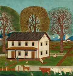Bondgård i Mahantango Valley, sent 1800-tal.