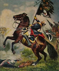 Fältmarskalk greve Schwerin 1684-1757. - Målning av Camphausen, 1934.