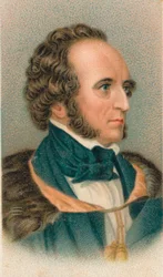 Felix Mendelssohn 1809-1847, tysk kompositör, pianist, organist och dirigent, 1911