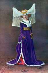 Kvinnlig klänning från Henrik VI:s tid, 1910