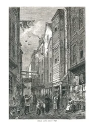 Field Lane omkring 1840