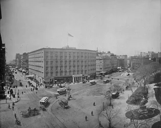 Fifth Avenue och Madison Square, New York, c1897.