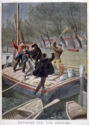 Slåss på en pråm, 1902