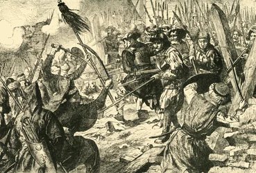 Det sista anfallet av turkarna i deras första belägring av Wien 1529, 1890.