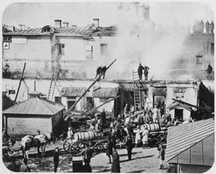 Brand i Moskva, Ryssland, 1872