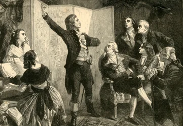 First Singing of the Marseillaise av Rouget De Lisle, 1792, 1890.