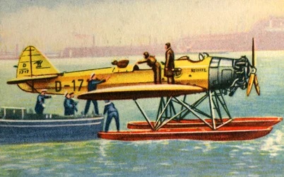 Första katapultpostleveransen, 1929, 1932.