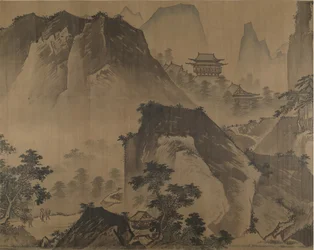 Första hälften av Ten Thousand Li av Yangzi-floden, sent 1400-tal.